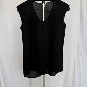 J. Crew Black Sleeveless Blouse
